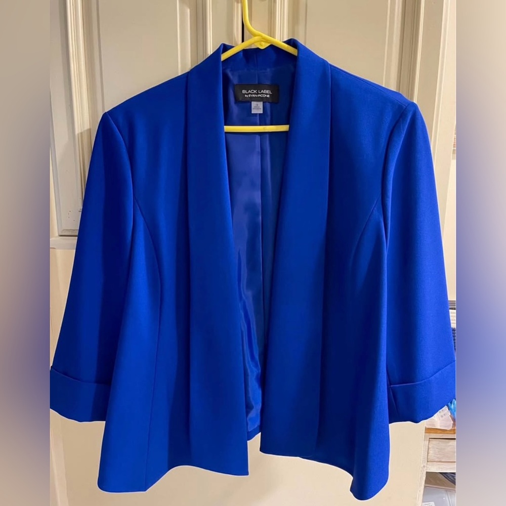 Evan Picone Bright Blue Blazer, Size 18